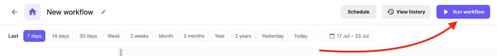 The final step in Semrush’s AI Automated Data Connector workflow setup.