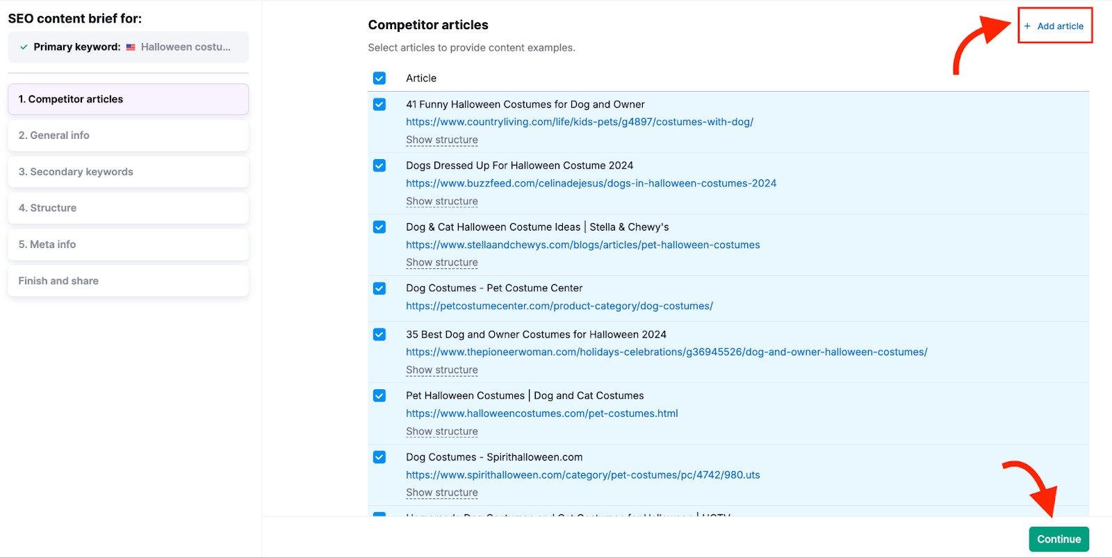 SEO Brief Generator image 3