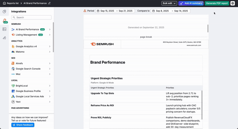 How to Automate Reporting in Semrush image 7